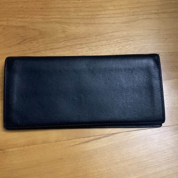 Loewe Black Soft Leather Wallet Bifold Unisex Slim Wallet Nappa GUC - Picture 2 of 16